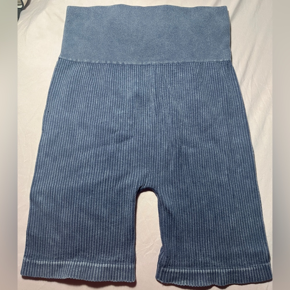 AURA Navy Grey exercise shorts